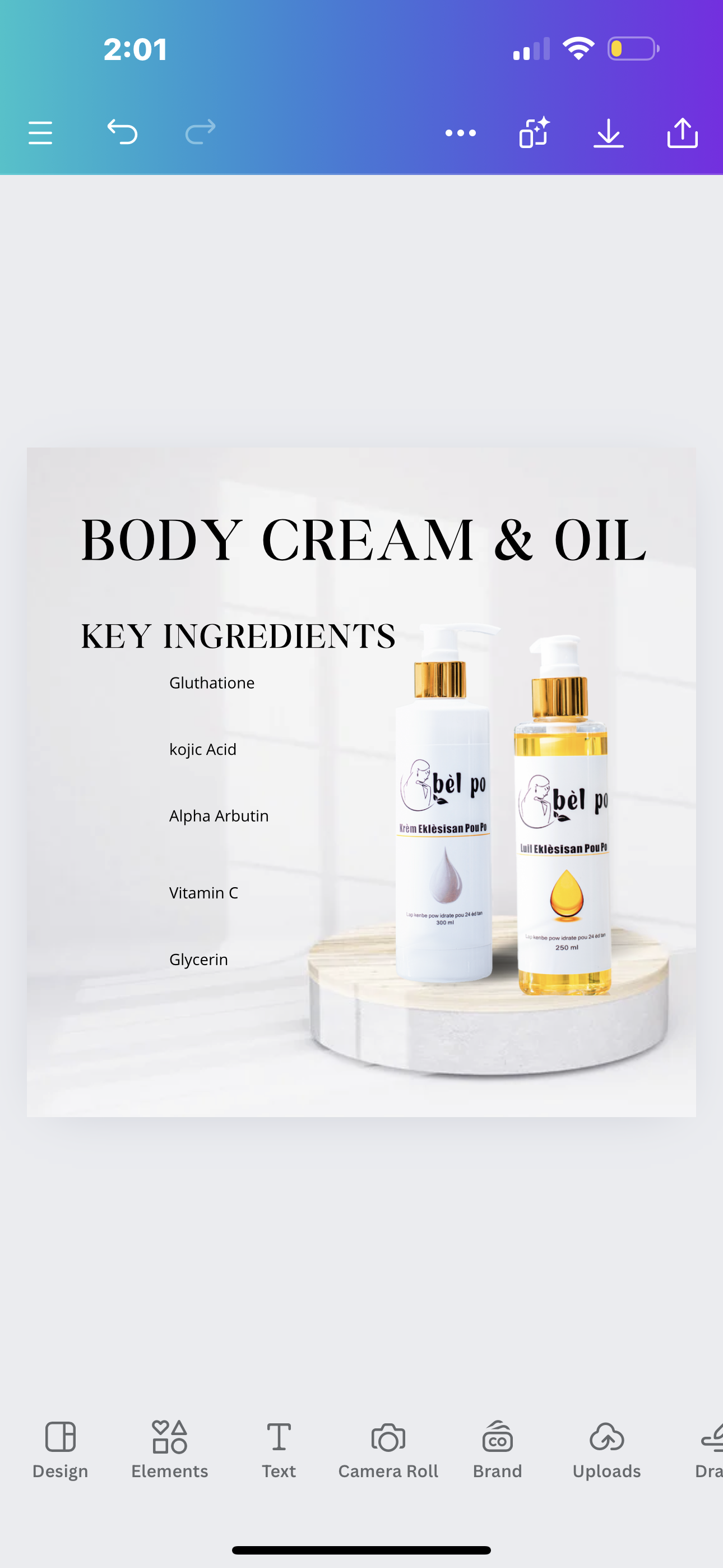 Body Care set Glutathione Kojic Lemon Arbutin Kojic Acid